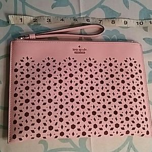Kate Spade clutch large wristlet 10" cow leather